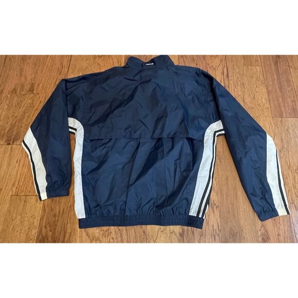 Vintage Adidas Windbreaker Nylon  Jacket Men’s Large Navy Blue 3 Stripes - Picture 6 of 9